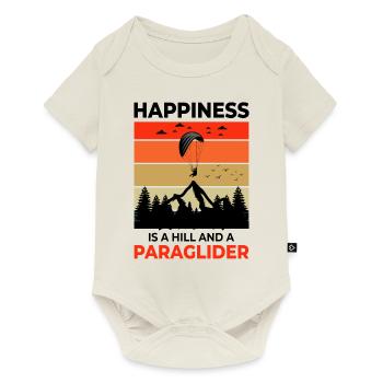 Pilote de parapente Parapente Aventures Bonheur - Body à manches courtes Premium Bébé - blanc cassé - Devant