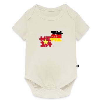 Vietnam Deutschland Flagge Deutsch Vietnamese - Baby Premium Kurzarmbody - Naturweiß - Vorne