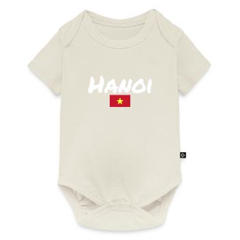 Hanoi Vietnam Vietnamese Flag Vietnamese - Baby Premium short-sleeve bodysuit - off white - Front