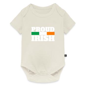 Proud Irish Ireland Irish Flag Proud Irishman - Baby Premium short-sleeve bodysuit - off white - Front