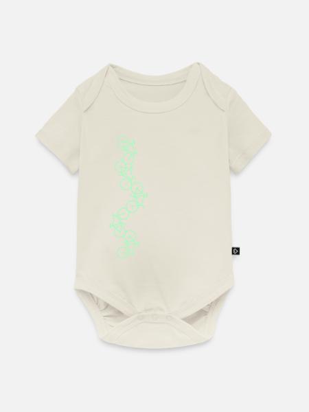 Fahrrad design - Baby Premium Kurzarmbody - Naturweiß