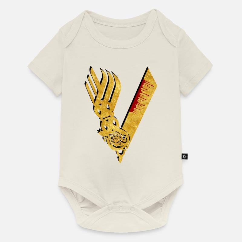 viking - Body à manches courtes Premium Bébé - blanc cassé