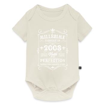 Cadeau D'anniversaire Millésime Fabriqué En 2003 - Body à manches courtes Premium Bébé - blanc cassé - Devant