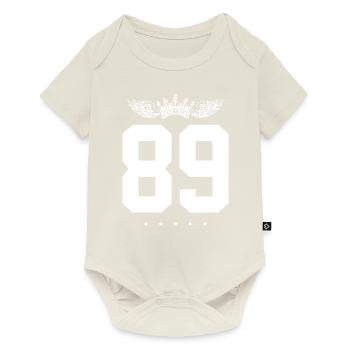 89 Number crown - Baby Premium short-sleeve bodysuit - off white - Front