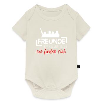 Beste Freunde FREUND Kumpel Kumpels - Baby Premium Kurzarmbody - Naturweiß - Vorne