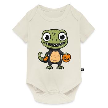 Lizard Halloween Zombie - Baby Premium short-sleeve bodysuit - off white - Front