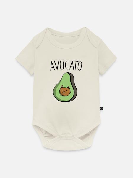 Avocado - Baby Premium Kurzarmbody - Naturweiß