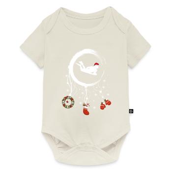 Bodyboard Weihnachten Weihnachtstraumfänger - Baby Premium Kurzarmbody - Naturweiß - Vorne