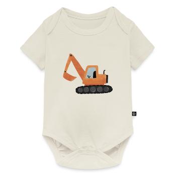 Excavatrice - Body à manches courtes Premium Bébé - blanc cassé - Devant