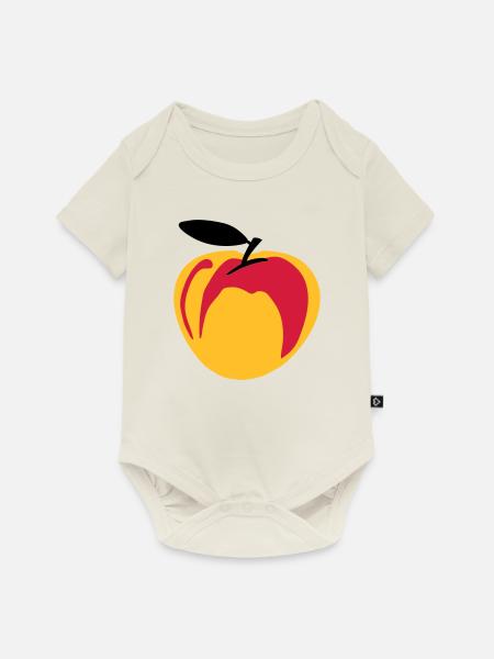 Pèche - Body à manches courtes Premium Bébé - blanc cassé