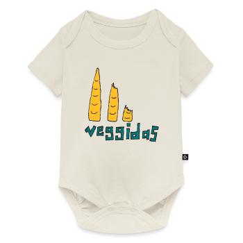 Veggidas - Body à manches courtes Premium Bébé - blanc cassé - Devant