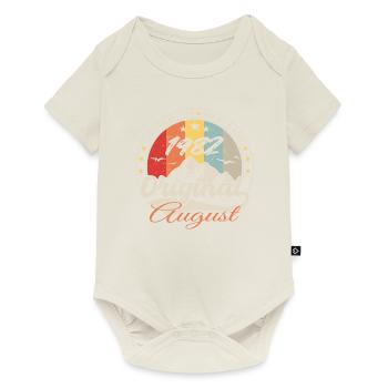 Les Légendes Sont Nées en Août 1982 - 1982 août - Body à manches courtes Premium Bébé - blanc cassé - Devant