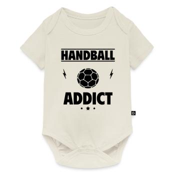 Handball addicted - Baby Premium short-sleeve bodysuit - off white - Front