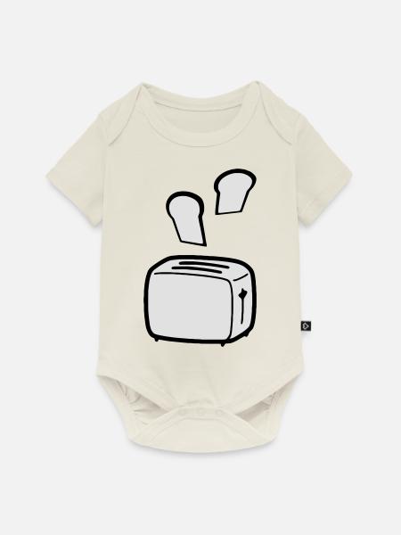 toast - Baby Premium Kurzarmbody - Naturweiß