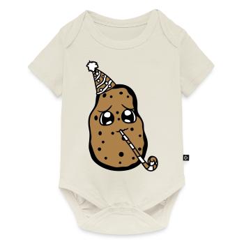 alone lonely face sweet cute little birth - Baby Premium short-sleeve bodysuit - off white - Front