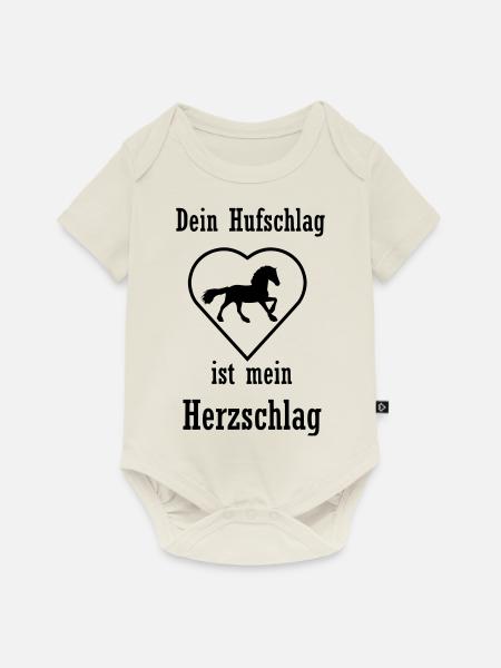 Pferde Spruch - Baby Premium Kurzarmbody - Naturweiß