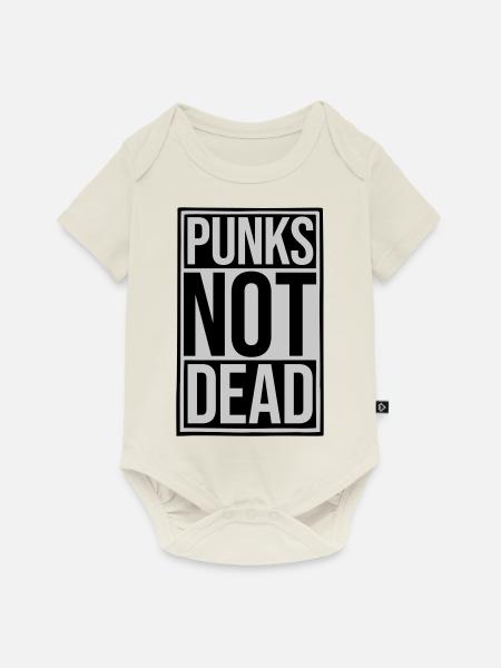 punks not dead Zitat - Baby Premium Kurzarmbody - Naturweiß