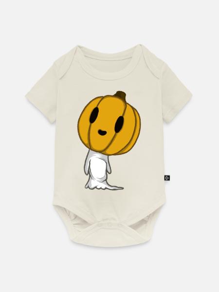 Kürbisgeist - Baby Premium Kurzarmbody - Naturweiß
