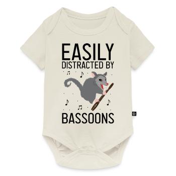 Conception d’instruments à vent bassoniste pour bassoniste - Body à manches courtes Premium Bébé - blanc cassé - Devant