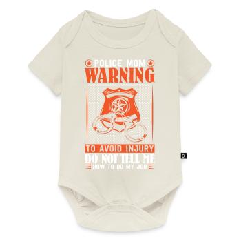 Polizei Polizist Polizeibeamte - Baby Premium Kurzarmbody - Naturweiß - Vorne