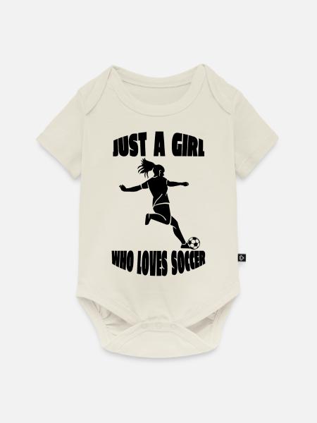 Fußballdesign Fußballmannschaft Fußballspieler - Baby Premium Kurzarmbody - Naturweiß