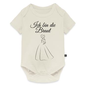 Jungesellen Braut - Baby Premium Kurzarmbody - Naturweiß - Vorne