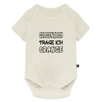 Occasionally I wear orange saying color orange - Baby Premium short-sleeve bodysuit - off white - Front