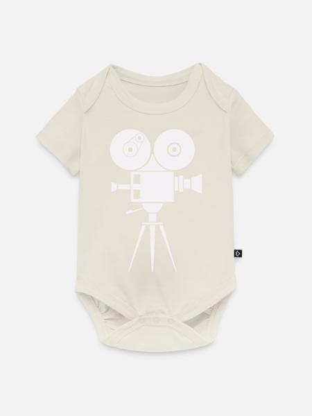 kamera 1 - Baby Premium Kurzarmbody - Naturweiß