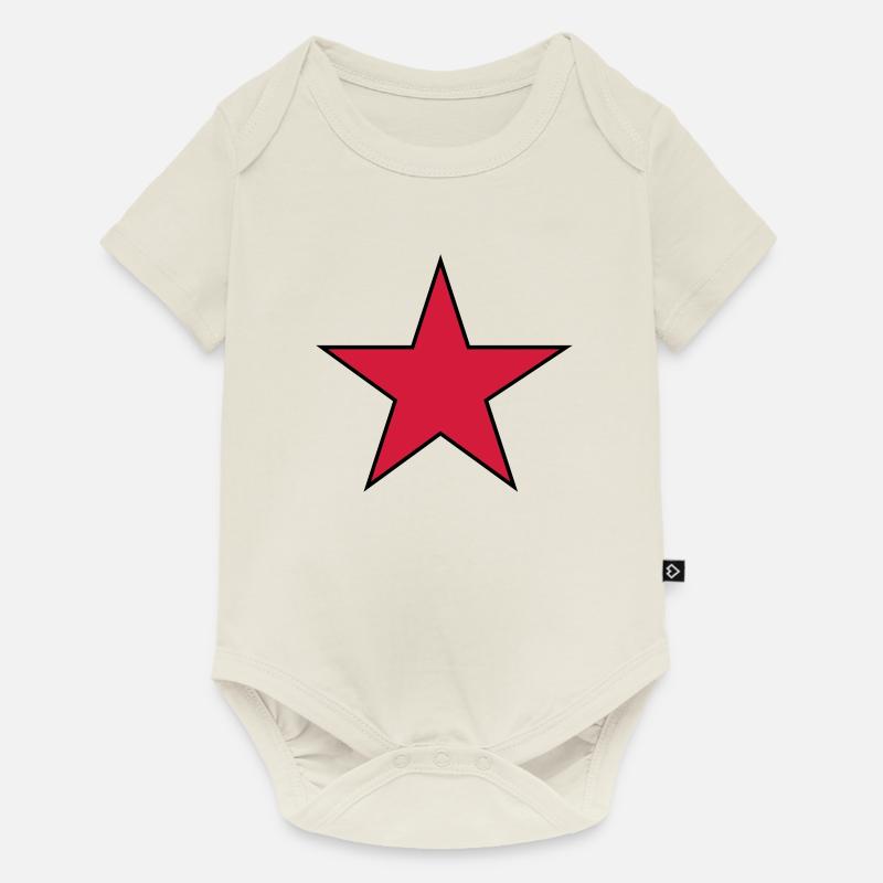 star - Body à manches courtes Premium Bébé - blanc cassé