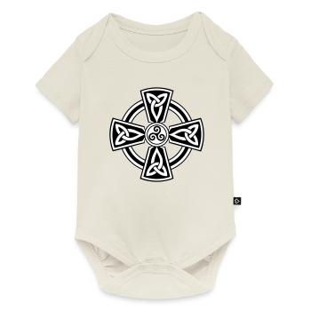 Croix Celtique - Body à manches courtes Premium Bébé - blanc cassé - Devant