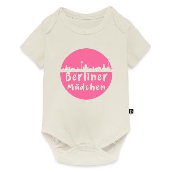 berlin, skyline, kreis, scherenschnitt,berlinerin - Baby Premium Kurzarmbody - Naturweiß - Vorne