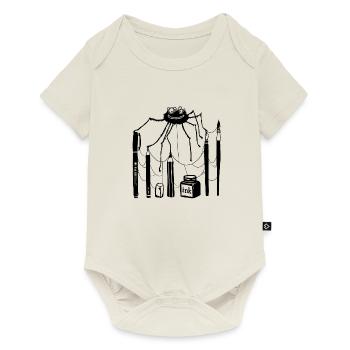 Stiftspinne - Baby Premium Kurzarmbody - Naturweiß - Vorne