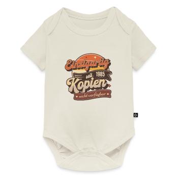 Einzigartig seit 1985 Retro Vintage - Baby Premium Kurzarmbody - Naturweiß - Vorne