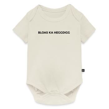 Bloas ka heggdigg - montserrat - Baby Premium Kurzarmbody - Naturweiß - Vorne