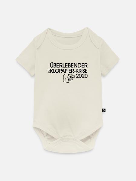 Überlebender der Klopapier-Krise 2020 - Baby Premium Kurzarmbody - Naturweiß