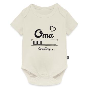 Oma loading - du wirst Oma - Baby Premium Kurzarmbody - Naturweiß - Vorne