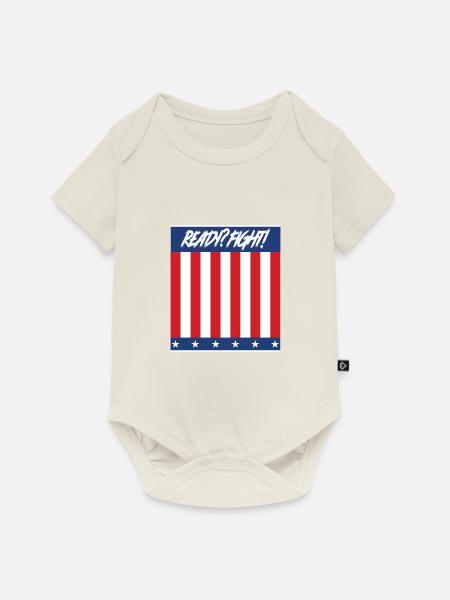 Ready? Fight! - Baby Premium Kurzarmbody - Naturweiß