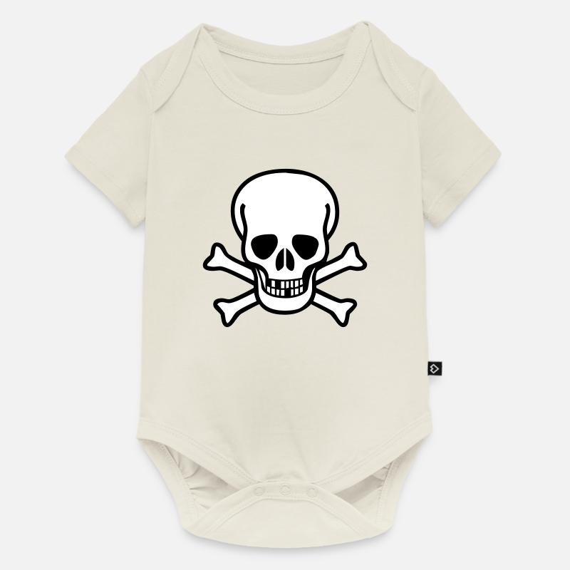 Skull - Body à manches courtes Premium Bébé - blanc cassé