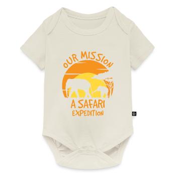 Our Mission A Safari Expedition - Baby Premium short-sleeve bodysuit - off white - Front