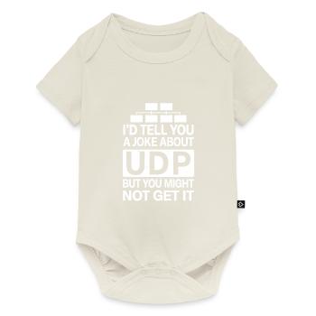 Blague amusante sur UDP Network Administrator IT Tech - Body à manches courtes Premium Bébé - blanc cassé - Devant