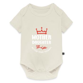 Mother Daughter Trip Mom Daughter Travel Matching - Baby Premium short-sleeve bodysuit - off white - Front
