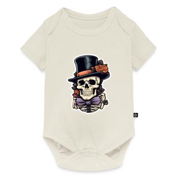 Skull Halloween - Baby Premium short-sleeve bodysuit - off white - Front