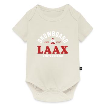 Laax Souvenir station ski snowboard Suisse Alpes - Body à manches courtes Premium Bébé - blanc cassé - Devant