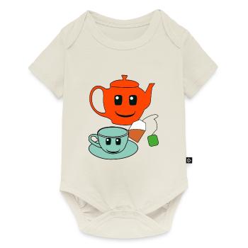 Gastronomy Host Tea Teapot Drinks - Baby Premium short-sleeve bodysuit - off white - Front