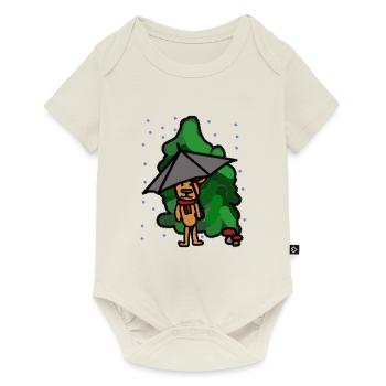 Teddy Bear Nature Friend Forest Wilderness Walk Weather - Baby Premium short-sleeve bodysuit - off white - Front