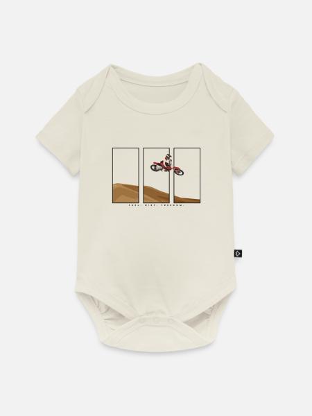 Fuel. Dirt. Freedom. - Baby Premium Kurzarmbody - Naturweiß