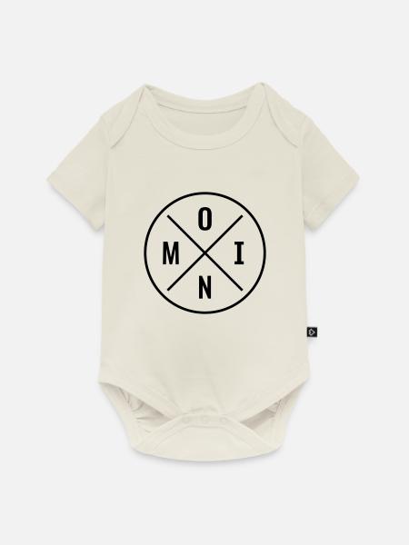 Moin - Baby Premium Kurzarmbody - Naturweiß