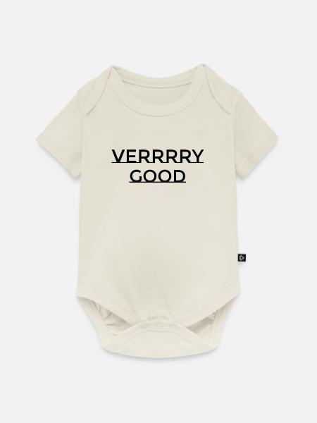 VERRRRY GOOD - Baby Premium Kurzarmbody - Naturweiß