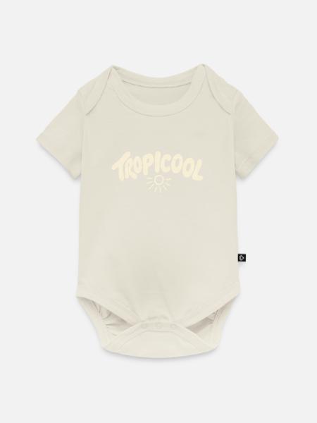 TROPICOOL – Sommerfeeling pur - Baby Premium Kurzarmbody - Naturweiß