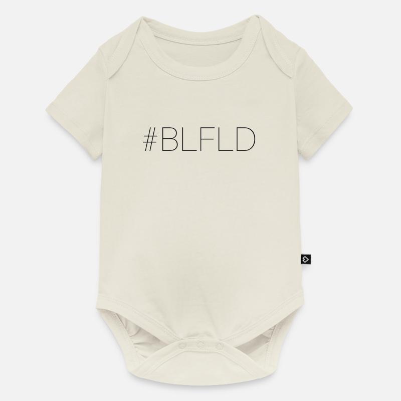 BLFLD Bielefeld - Baby Premium Kurzarmbody - Naturweiß